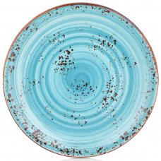 Тарілка кругла 25 см, колір блакитний (Infinity), серія «Harmony»