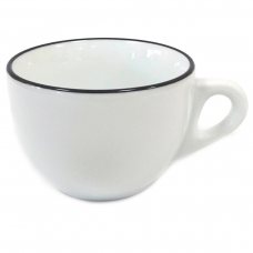 Чашка cappuccino large 260 мл Pennellessa Black rims серия «Verona Millecolori»