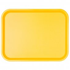 Поднос прямоугольный желтый 45,6х35,6 см