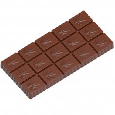 Форма для шоколадної плитки «конопелечки»114,5х54,5 мм h 9 мм, 2х5 шт./9,5 г