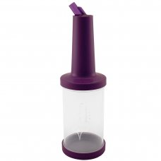 Пляшка з гейзером 1 л прозора (фіолетова кришка) PM01P
