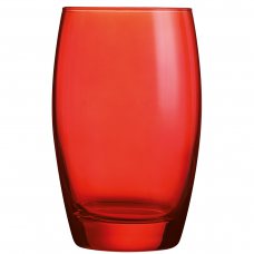 Склянка висока 350 мл серія «Salto color studio» червона
