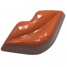 Форма для шоколада «Губы с гранями» 42x21,5x15 мм, 8,5 гx21 шт.