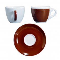 Чашка espresso 75 мл з блюдцем 12 см Brown серія «Verona Millecolori Decal Print» 33013-002021CA VR