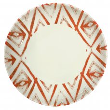 Тарелка глубокая 22 см серия «Isabelle Diamond» декор »Red»