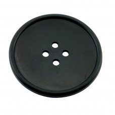 Костер «Button» d 100 мм, колір чорний, каучук