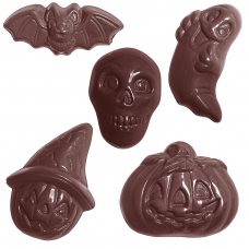 Форма для шоколада Halloween 5x6 шт. (5 видов фигурх4 г) 1570 CW