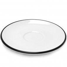 Блюдце espresso 12 см Pennellessa Black rims для серий «Verona», «Torino»