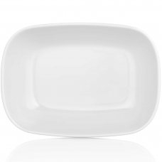 Блюдо меламиновое овальное белое 14,4х10,5 см h 3,3 см