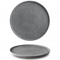 Тарілка кругла 20 см, колір темно-сірий, серія «Granit» (без глазування) G4Q2120