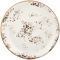 Тарілка кругла 27 см, колір білий (Elegance), серія «Harmony» HA-EL-ZT-27-DZ