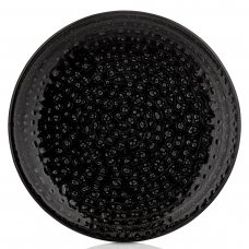 Тарілка кругла 19 см, декор Black, серія «Cowry»