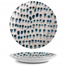 Тарелка круглая 24 см серия «Isabelle» декор «Blue Brush» ISC2124-K0013