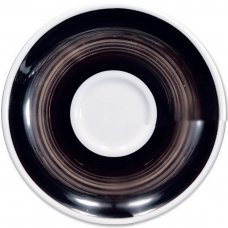 Блюдце caffe latte 16,7 см Black для серій «Verona/Torino/Roma Millecolori Hand Painted»