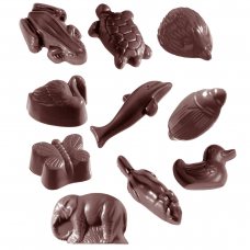Форма для шоколаду «Звірі» різний розмір 20 шт. 1541 CW