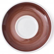 Блюдце 14,5 см Brown для серій «Verona/Torino/Bari/Palermo Millecolori Hand Painted»