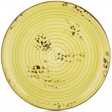 Тарелка круглая 25 см, цвет оливковый (Sun), серия «Harmony» HA-SN-ZT-25-DZ