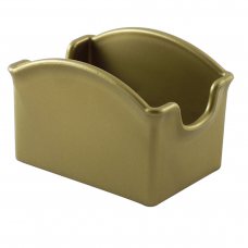 Подставка для сахара и чая 8x5,5x4 см, цвет золотой