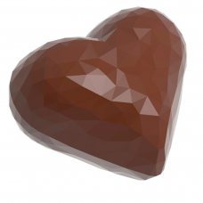 Форма для шоколаду «Серце з гранями» 34x28,50x12 мм, 21 шт.x6,5 г