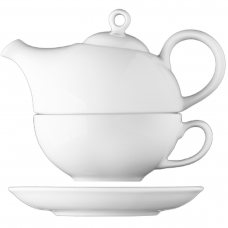 Набор 4 пр. (чайник с крышкой 0,45л и чашка 350мл с блюдцем 16см) серия «Isabelle» ISC4141