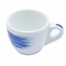 Чашка espresso 75 мл Blue stroke B «Verona Millecolori Hand Painted Brush stroke B Blue with S