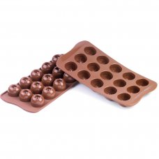 Формасиліконова для шоколаду «фігурна полусфера» 28х20 мм