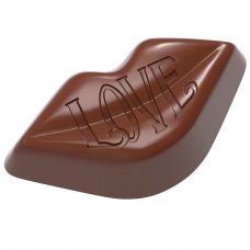 Форма для шоколада «Губы» 43x23,5x13,5 мм, 21 шт.x8,5 г