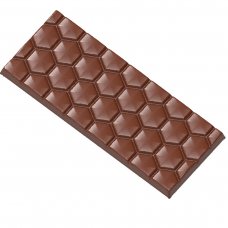 Форма для шоколадной плитки «медовые соты» 145x58x7,5 мм, 1х4 – 68 г.