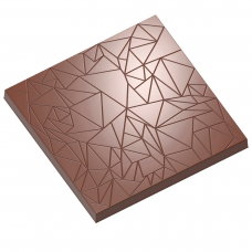 Форма для шоколада «Квадрат с трещинами» 100х100 мм h 8 мм, 1х2 шт./101 г 12121 CW