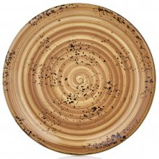 Тарелка круглая 21 см, цвет коричневый (Vintage), серия Harmony. HA-VT-ZT-21-DZ