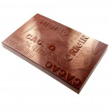 Форма для шоколаду «Плитка- 100% какао» 250x160x23 мм, 1 шт. 2393 CW