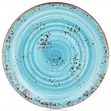 Тарілка кругла 23 см, колір блакитний (Infinity), серія «Harmony» HA-IN-ZT-23-DZ