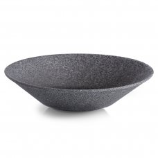 Салатник 27 см, 1,500 л, колір темно-сірий, серія «Granit» (без глазування)