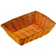 Корзина прямоугольная 40,5х28,5х8 см, светло-коричневая 531181