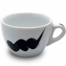 Чашка cappuccino 180 мл Onda Black «Verona Millecolori Hand Painted Onda Black with Staffage B