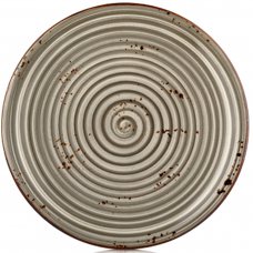 Тарелка круглая 25 см, цвет серый (Supreme), серия «Harmony» HA-SP-ZT-25-DZ