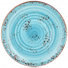 Тарілка кругла 27 см, колір блакитний (Infinity), серія «Harmony»