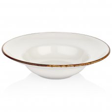 Тарелка для пасты с поднятым бортом 27 см (500 мл), цвет белый (Gleam), серия Harmo