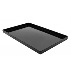 Піднос меламіновий 338×224 мм чорний для гарячих страв