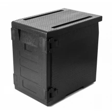 Термобокс 86л PolyPro чорний штабельований для HoReCa Термобокс 86л PolyPro чорний штабельований для HoReCa