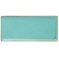 Фарфоровое блюдо для подачи Turquoise | 36х16 см Фарфоровое блюдо для подачи Turquoise | 36х16 см