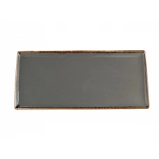Фарфоровое блюдо для подачи Dark Grey | 36х16 см Фарфоровое блюдо для подачи Dark Grey | 36х16 см