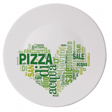 Блюдо для пиццы «i love green» 33 см