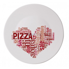 Блюдо «i love pizz red» для пиццы ronda 33 см