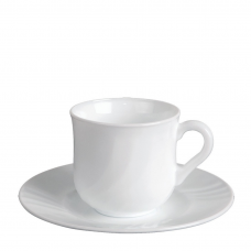 Набір чашок із блюдцями для кави ebro 100 мл 6 предметів — Bormioli Rocco 402820sd5021990