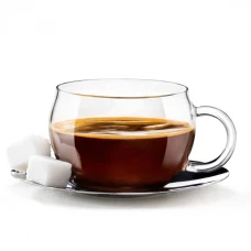 Чашка з металевим блюдцем h drink rondo 120 мл 4 шт Чашка з металевим блюдцем h drink rondo 120 мл 4 шт
