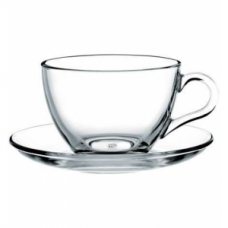 Чашка с блюдцем для чая Basic 215 мл