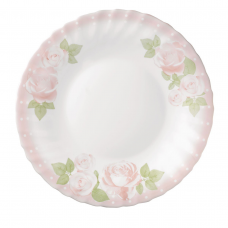 Набір тарілок «рожеві рози», 18 предметів