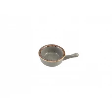 Фарфоровый соусник с ручкой «Dark Grey» 9 см