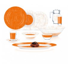 Столовий сервіз «Ambi Poppy Orange» 46 предметів Luminarc V5977